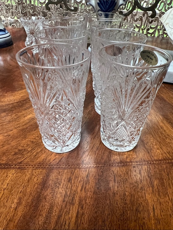 Lead crystals Other - Set of 8 shots glasses. OVER 24% LEAD CRYSTAL — HAND MADE — U.S.S.R.”
